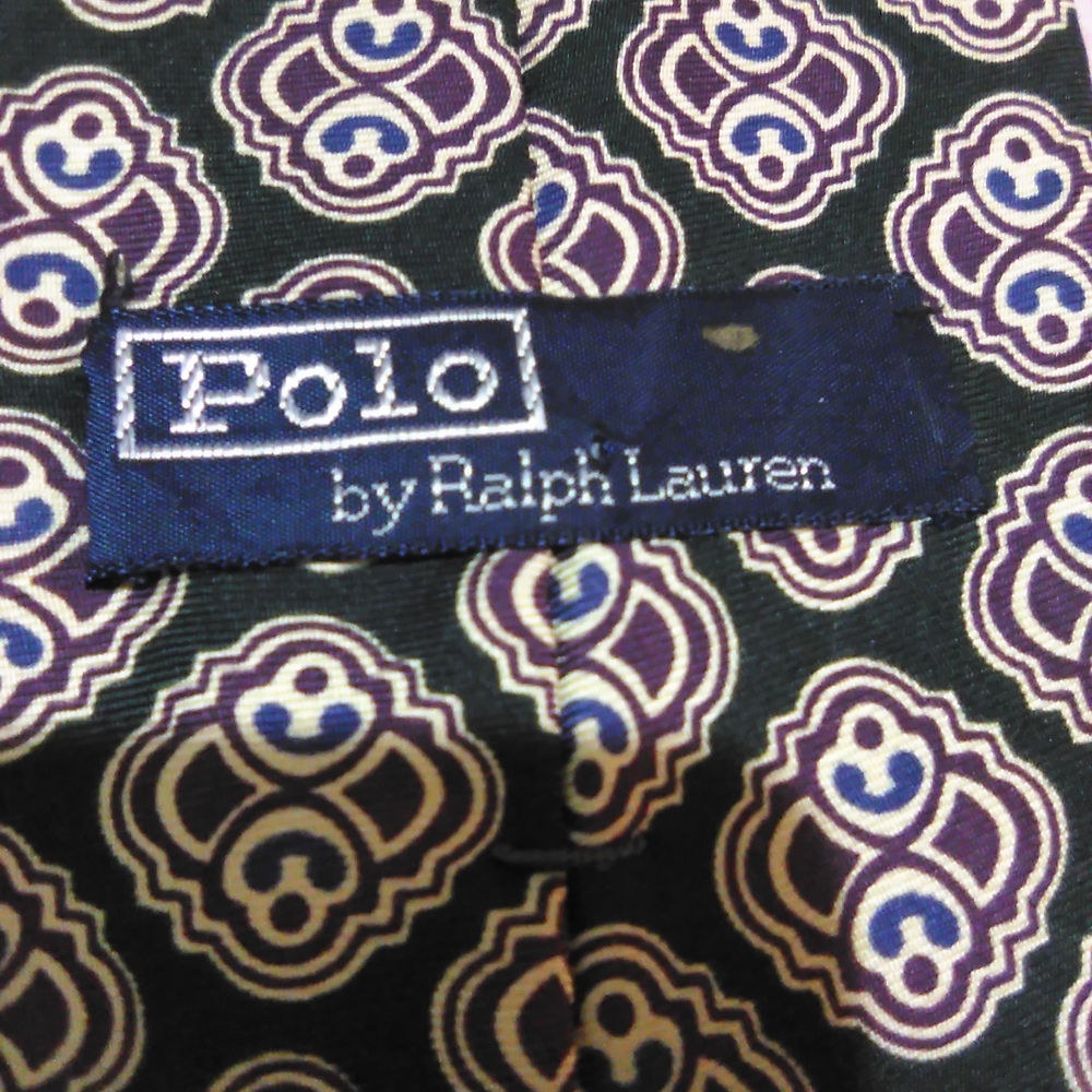 Polo by Ralph Lauren Navy Patterned Tie